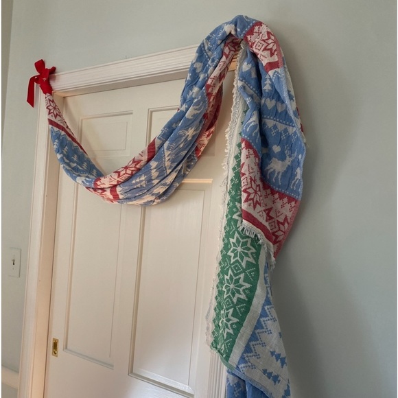 NEW Fair Isle Bunting Set of 2 Blanket Weave 2 Side Inverted Weave Hand Crafted - Picture 2 of 7